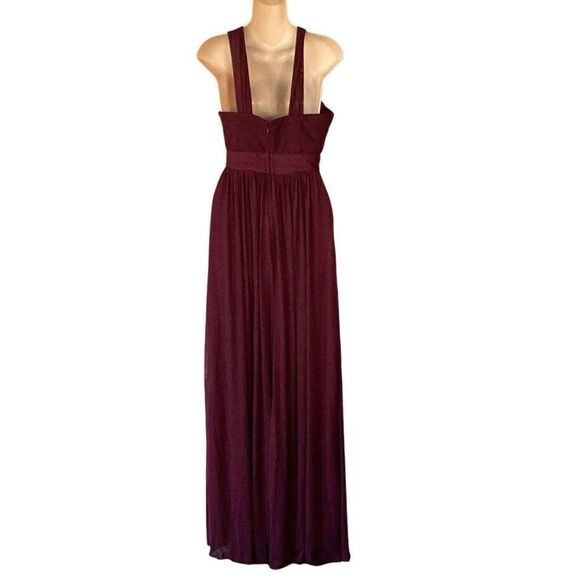 NWT Birdy Grey Kiko Mesh Cabernet Dress Gown Women’s XS Wedding Bridesmaid - Picture 3 of 11